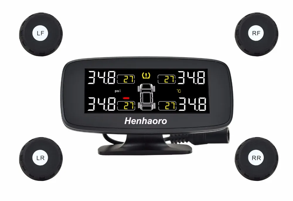 Беспроводной мониторинг в реальном времени TPMS с 3 дюймовый светодиодный дисплей 4