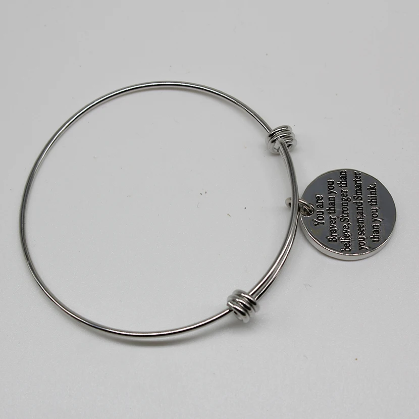 Новый модный очаровательный браслет с буквенным принтом для женщин и девушек