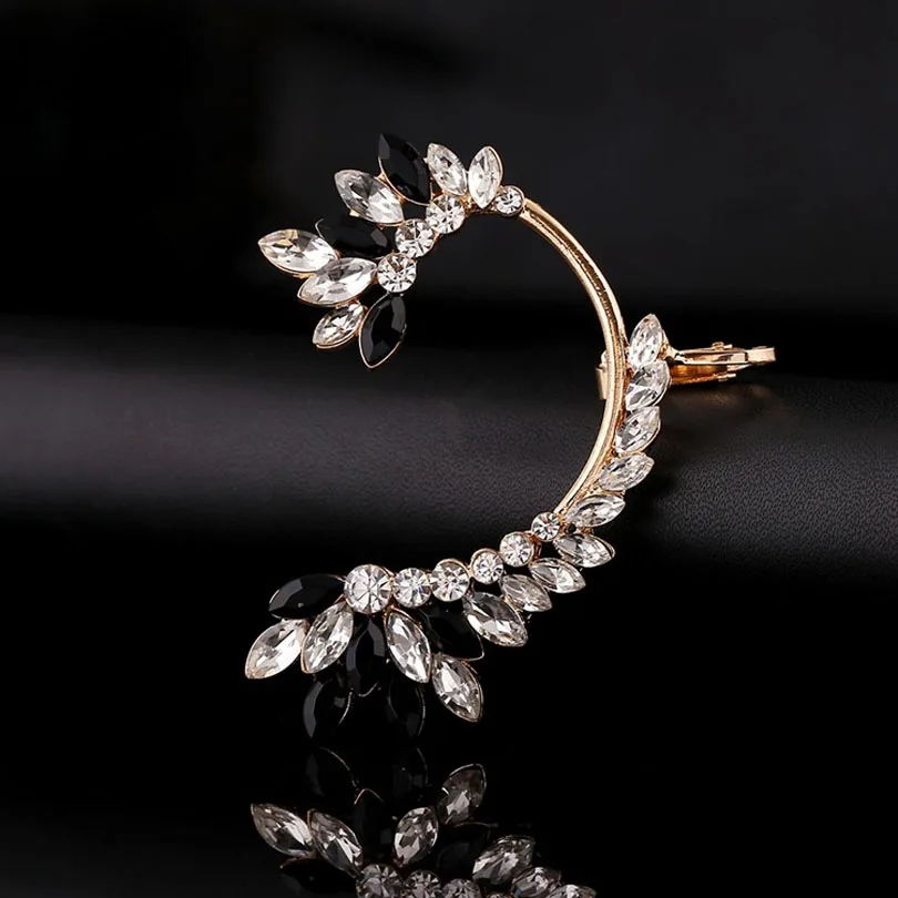 Модные Позолоченные Серебряные циркониевые ушные манжеты ZLDYOU женская свадебная