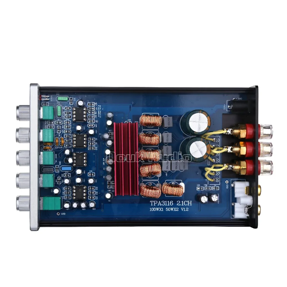 Цифровой усилитель мощности Douk Audio Mini 2 1 каналов TPA3116 Hi Fi стерео аудио басов