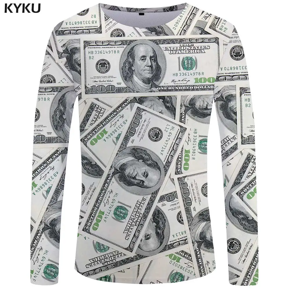 3D T SHIRT 07 Бренд KYKU, футболка с длинным рукавом с черепом, одежда с пистолетом, одежда в стиле панк, Готическая футболка, забавная футболка, мужские футболки в стиле хип-хоп, панк, высокое качество - Цвет: 3D T SHIRT 07