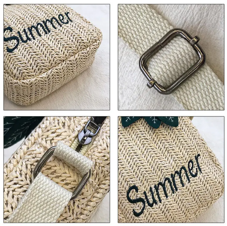 Женская летняя пляжная тканая сумка в стиле бохо винтажная ручной работы круглая