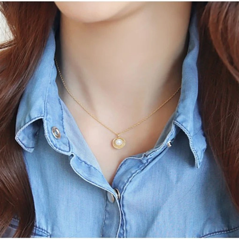 2018 Горячая Мода минималистичный темперамент имитация жемчуга в форме ракушки