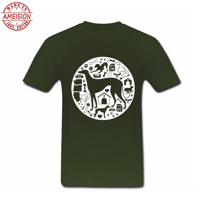 Harajuku футболка для мужчин хип хоп бульдог забавная собака породы борзая подростка