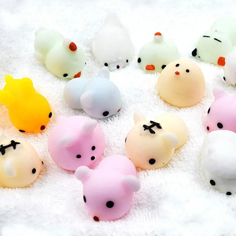 Mskwee милый мини мягкий Кот салфетки Антистресс мяч Mochi сжимаемые игрушки мягкие