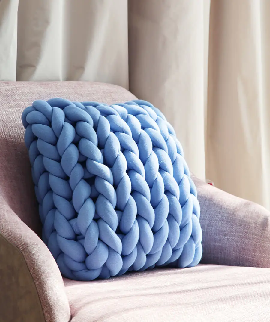 

Creativity Chunky Thick Line Pillow Handmade Knotted Knot Ball Home Decoration Couch Cushions Round Wool Pillow Ball Toys