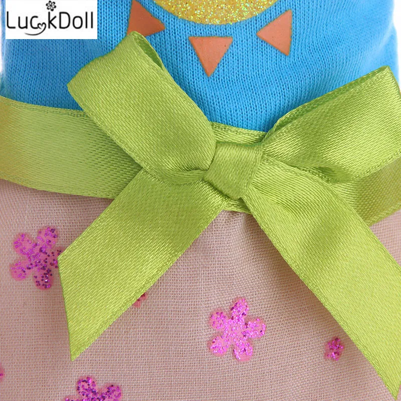 LUCKDOLL милое платье для 14 5 дюймов кукла Wellie Wishers аксессуары девочек игрушки