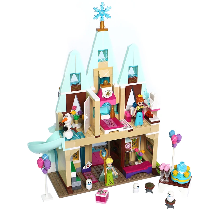 Принцесса серии Arendelle замок Анна Эльза здания блоки кирпичики 519 шт. игрушка для