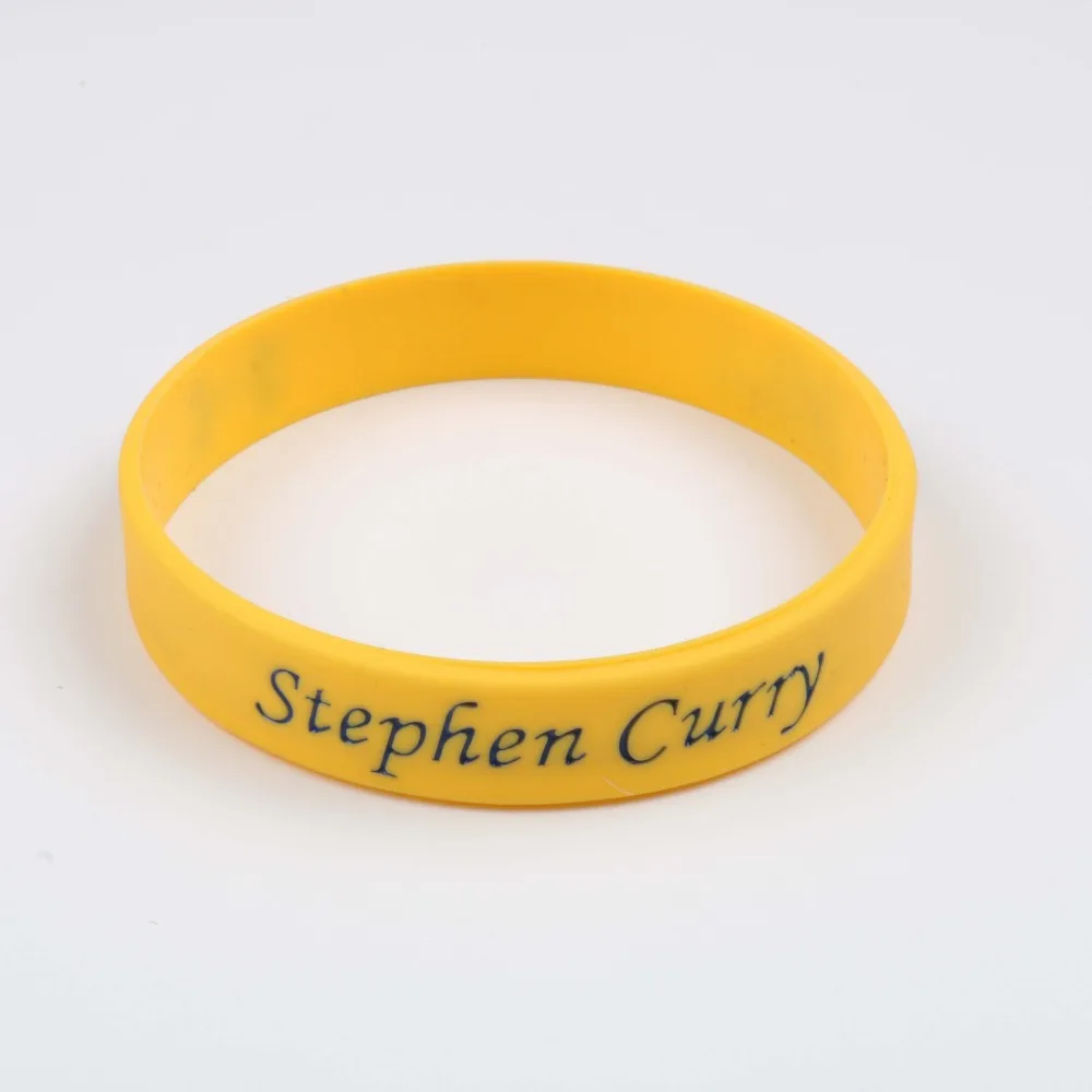 Силиконовые браслеты NBAStar Stephen Curry 4 цвета баскетбольные силиконовые Bileklik Golden State