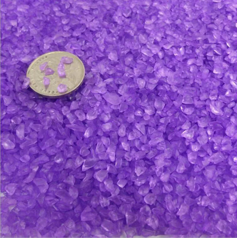 200 г мини фиолетовый стеклянный камень для Фэнтези искусственное садовое гном