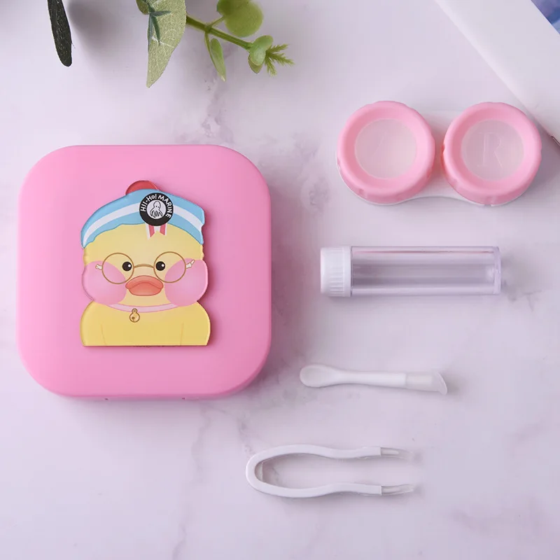 10 компл./лот обувь с милым желтым утенком Животных контактные линзы