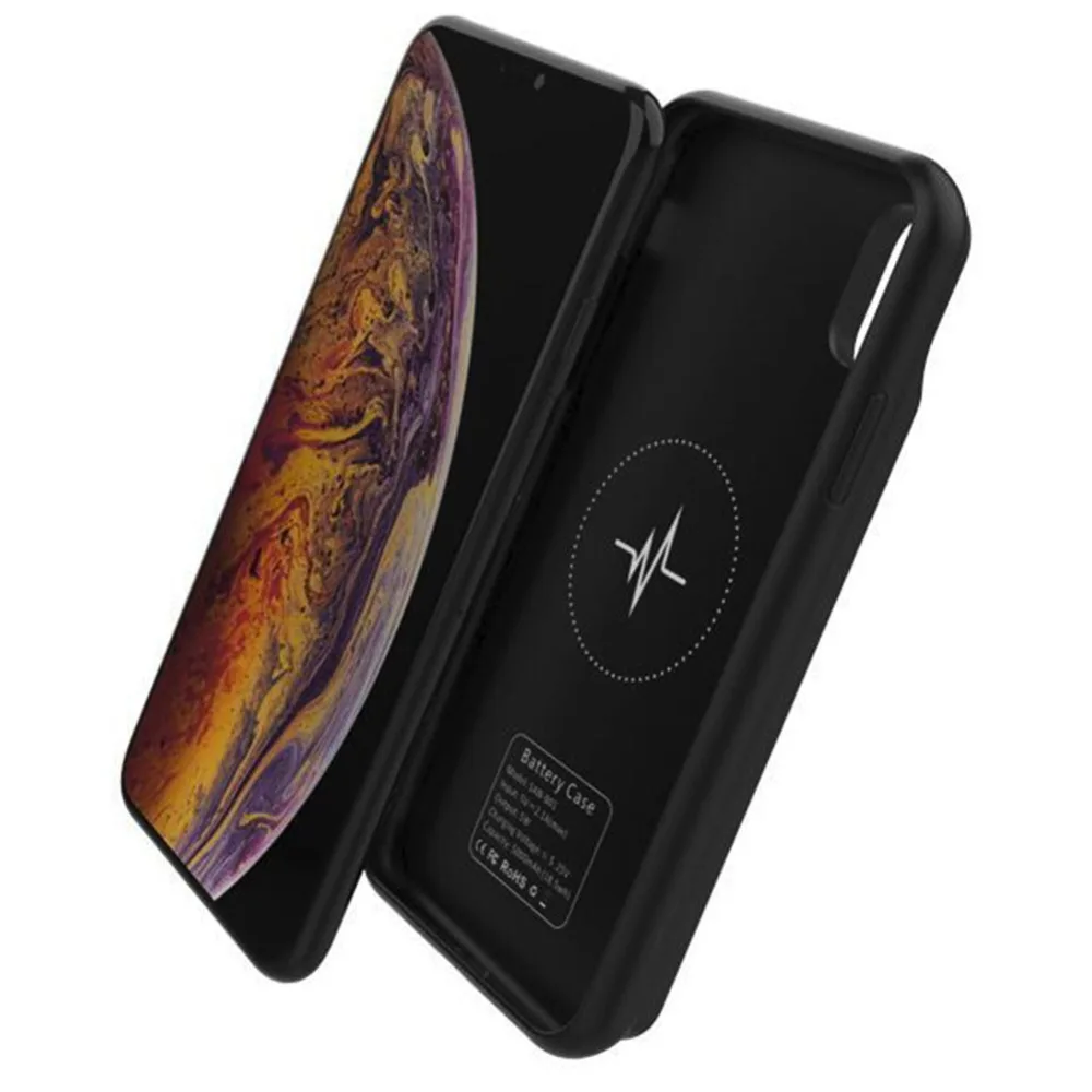 Для Iphone X XS XR Max зарядное устройство чехол умный беспроводной зарядный