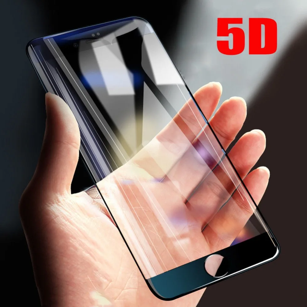 5D изогнутое полное покрытие закаленное стекло для iPhone 7 Plus 6 6splus Защита экрана 6S
