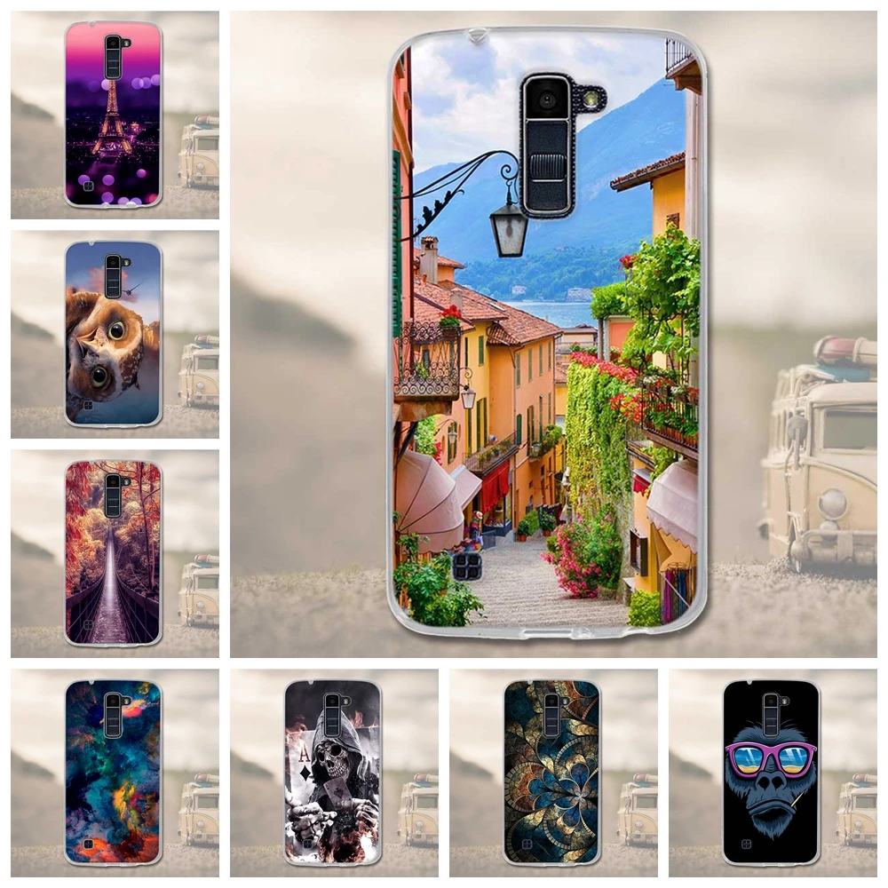 Мягкий ТПУ чехол для телефона LG K10 K 10 LTE K420N K430 K430DS 5 3 задняя крышка Чехлы Capa|phone