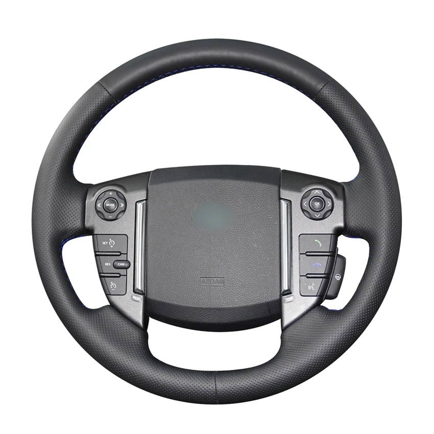 

Hand made Black PU Leather Artificial Leather DIY Car Steering Wheel Covers Wrap for Land Rover Freelander 2 2013 2014 2015