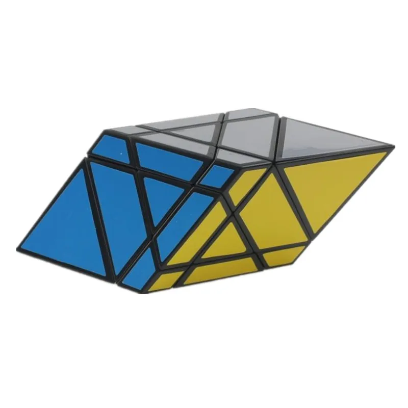 Черный DianSheng 3x3x3 Rhomboid форма режим головоломка скоростной куб для детей подарочная Игрушка Головоломка на скорость часы-кольцо с крышкой игрушки Специальные игрушки - Цвет: Черный