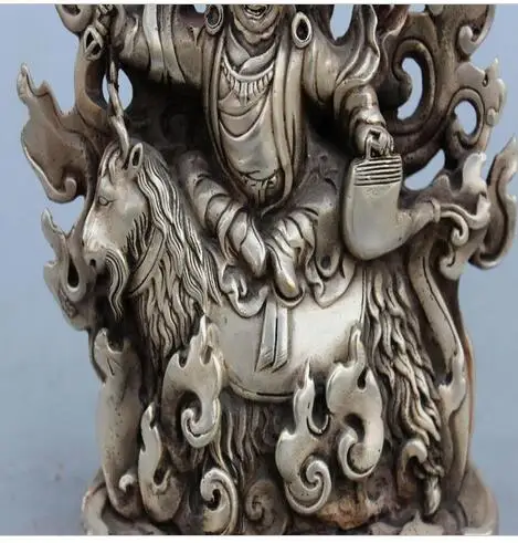 Декоративная медная Серебряная фабрика 8 дюймов Фотография белый маммон Будда