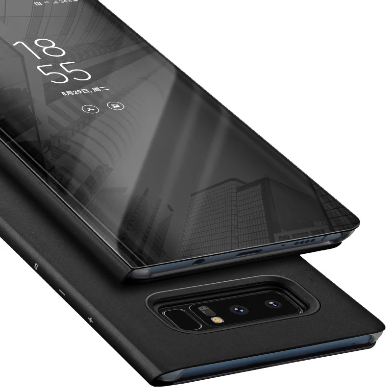 Умный чехол с окошком для Samsung Galaxy S10 Plus S10e Note 9 8 S9 S8 S7 Edge S6 edge зеркальный флип из