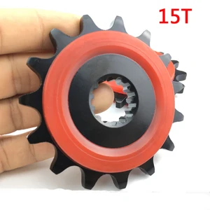 Бесплатная доставка, улучшенная Звездочка для мотоцикла, цепное колесо, переднее колесо 15T для Suzuk GW250 GSX250R DL250, 1 шт. (доступно 13T 14T)