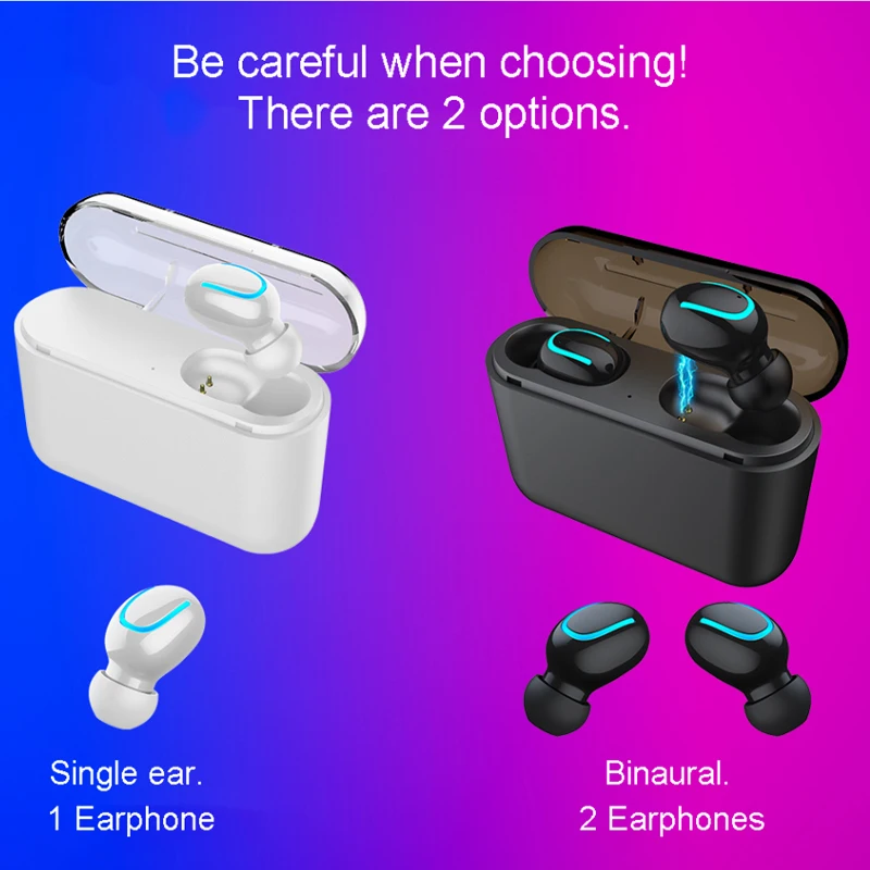 HBQ Q32 Bluetooth гарнитура 5 0 TWS Беспроводная стерео с наушники для мобильного телефона