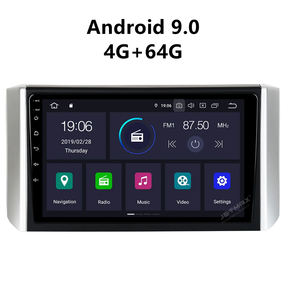 JSTMAX Android 9 0 Автомобильный плеер для Mitsubishi Xpander 2017 2018 Мультимедиа GPS 4G RAM + 64G ROM PX6