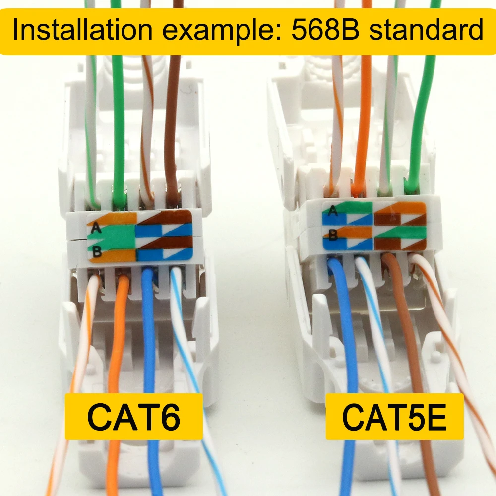 Xintylink rj45 без инструментов разъем ethernet Кабельный разъем cat5 cat5e cat6 сеть 8P8C utp Неэкранированные модульные терминалы повторно используется