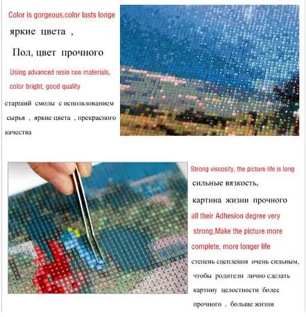 100% Полный Алмазная вышивка живопись 3D полный дрель мозаика вышивки крестом