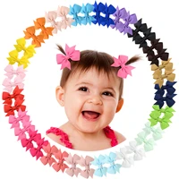1 pcs tiny 2 pinwheel hair bows alligator clips for baby gilrs toddlers kids 811