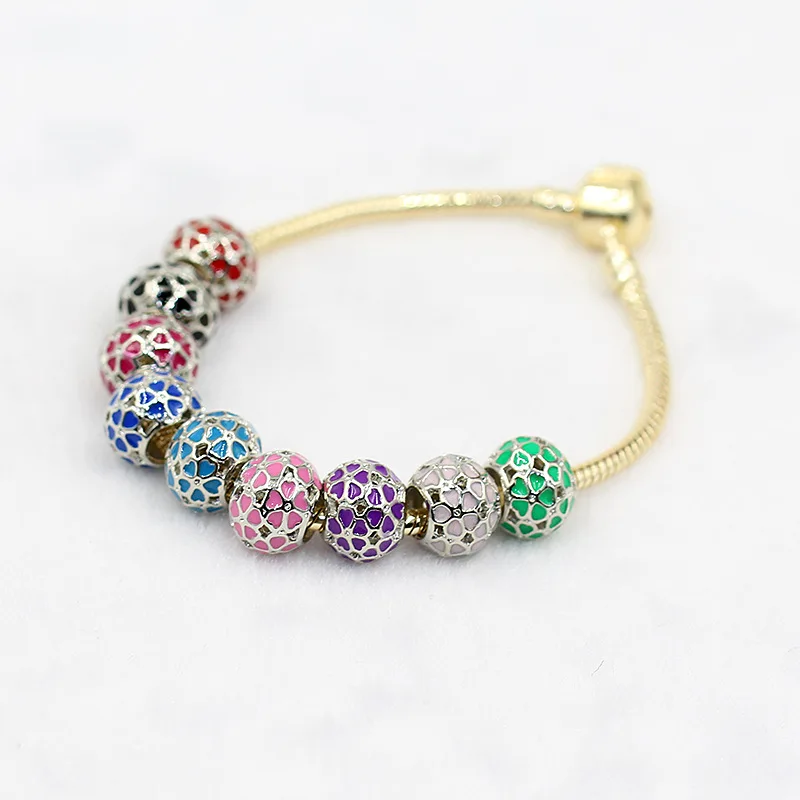 Бусины пустотелые для европейского браслета 9 х12 мм из тибетского серебряного