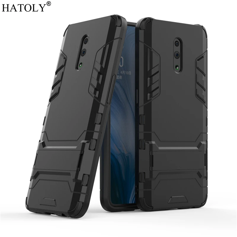 For Cover OPPO Reno Case Rubber Robot Armor Shell Funda Hard PC Back Phone for Protective |