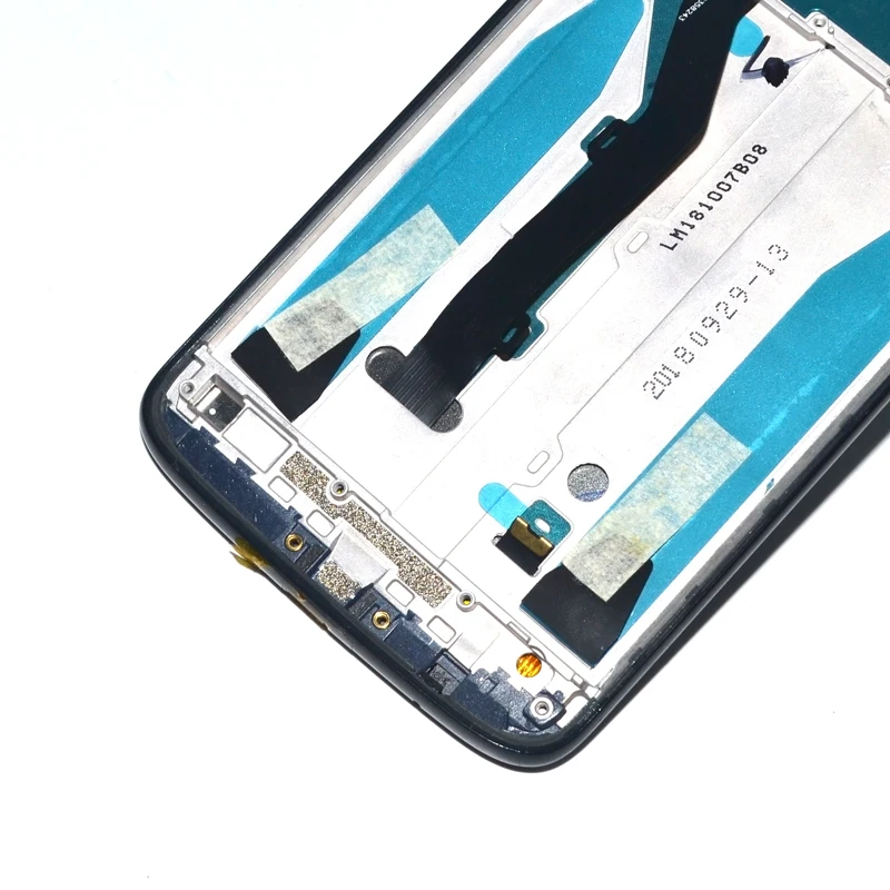 Протестировано для Moto G6 играть Xt1922-5 XT1922-6 XT1922-7 ЖК-экран Дисплей тела Touch со средним корпусом кольцо рамка в сборе
