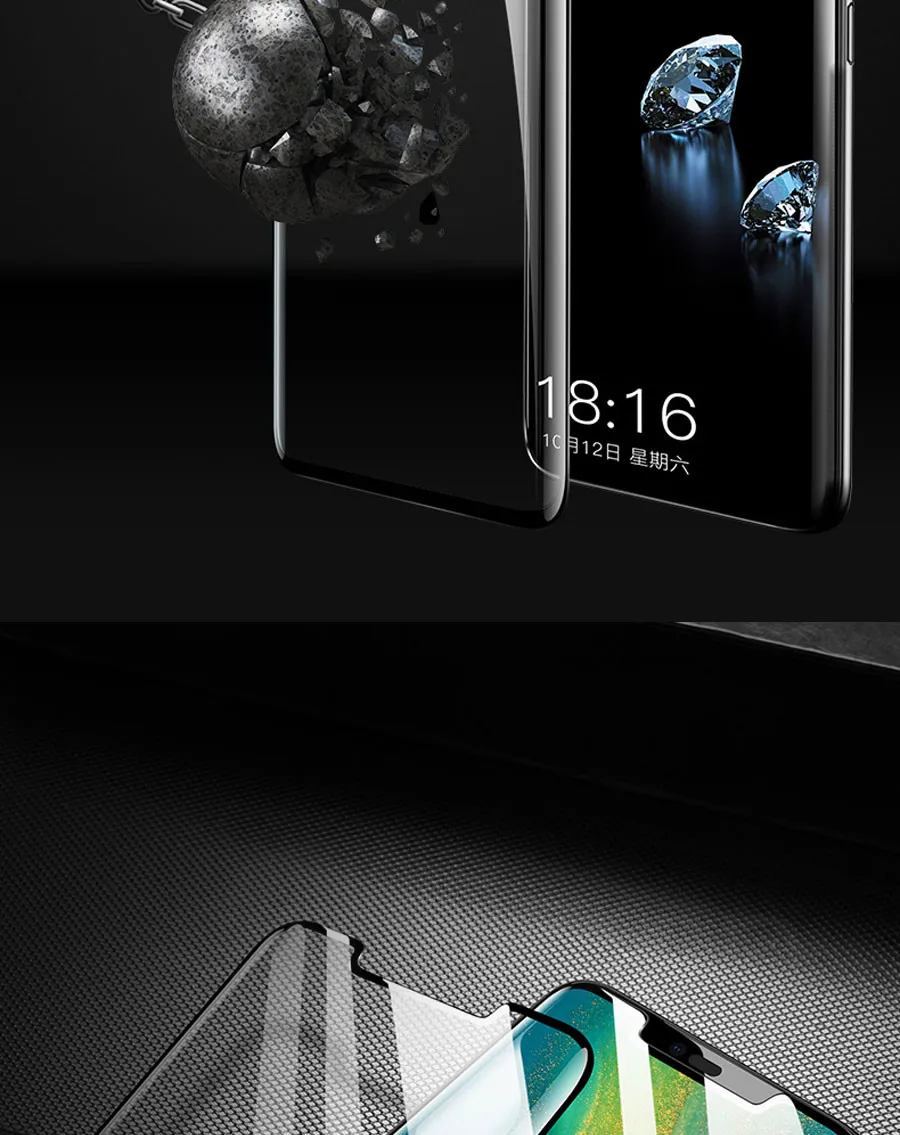 9D закаленное стекло для huawei mate 20 10 Pro 20X9 Lite Защита экрана для huawei P Smart защитное стекло пленка чехол