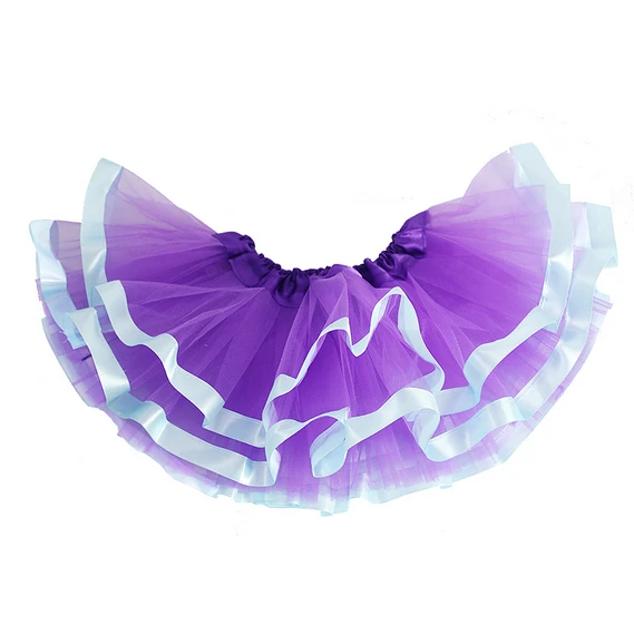 Lavender with aqua Одежда для новорожденных; детская юбка мини-юбка для девочек 3-слойное, розовое, юбка-пачка с золотым Rickrack отделка falda балетная танцевальная юбка в сеточку для девочек, нижние юбки rokken - Цвет: Lavender with aqua