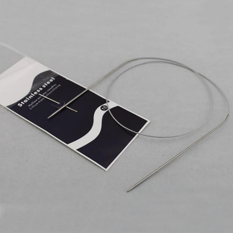 Инструменты для шитья из нержавеющей стали 80 см популярные круглые спицы вязания