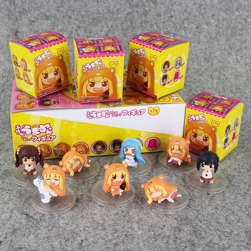 8 шт./лот аниме Sankaku Head Himouto! ПВХ экшн фигурка Умару Чан дома игрушки Коллекционная