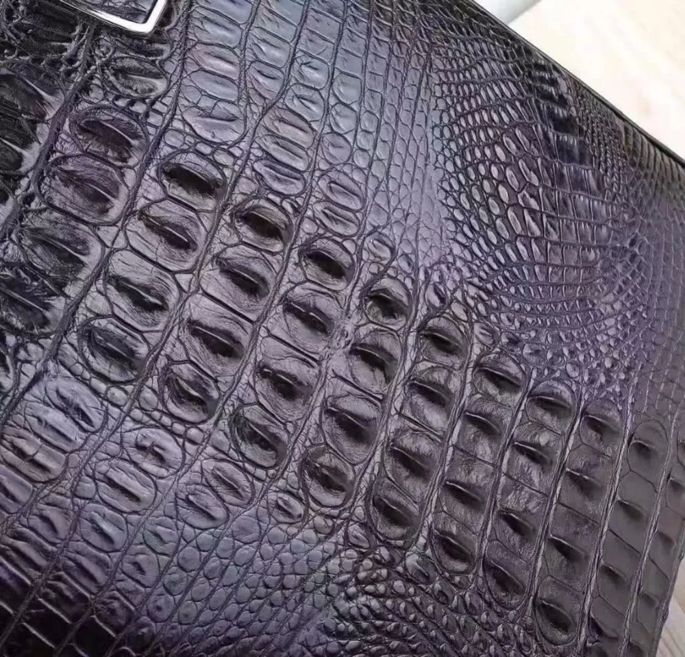 Мужская деловая сумка из 2018 натуральной крокодиловой кожи для молодых мужчин