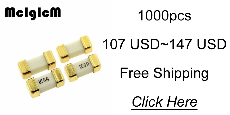 10 шт. 1808 1A 2A 3A 4A 5A 6A 7A 8A 10A 125V SMD быстро ломаются предохранитель smd