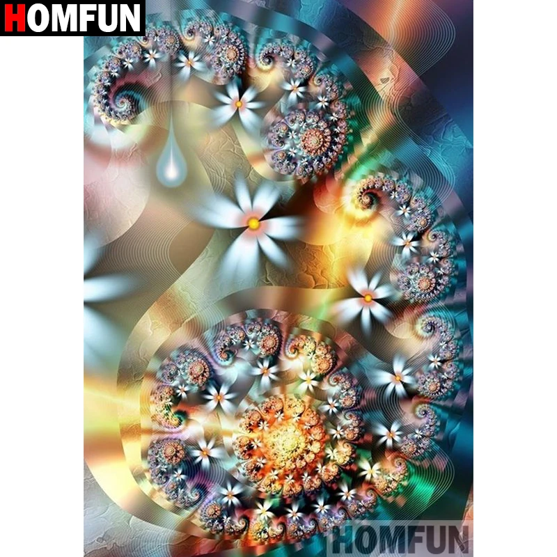 

Алмазная 5d-картина HOMFUN «Цветочный пейзаж», вышивка крестиком, полное покрытие, квадратные/круглые, для домашнего декора, A17129