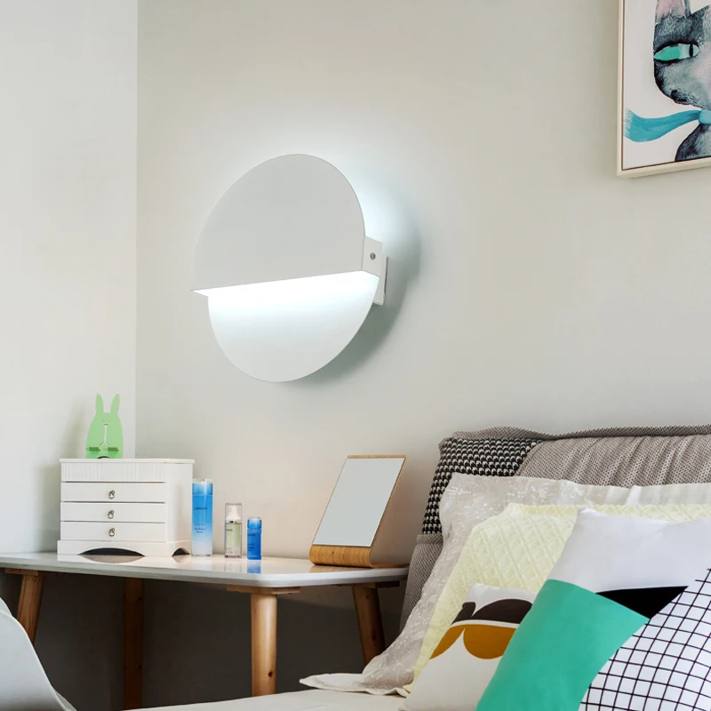 Настенная Светодиодная лампа в скандинавском стиле креативный белый
