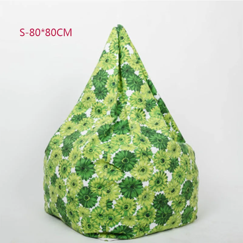 S-80X80CM Чехол для стула, сумки для фасоли, без наполнения, для дома, гостиной, дивана, кровати, ленивый, Повседневный, татами, фасоли, сумки, чехлы для стула для взрослых - Цвет: S-80X80CM