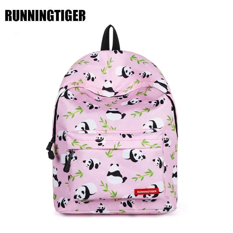 Рюкзак Runningtiger с мультипликационным рисунком 2020 женские школьные ранцы для