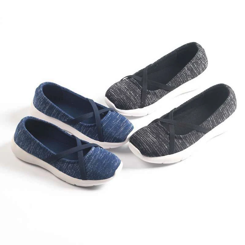 Женские сверхлегкие кроссовки без шнуровки на плоской подошве Размеры 35-41 | Обувь