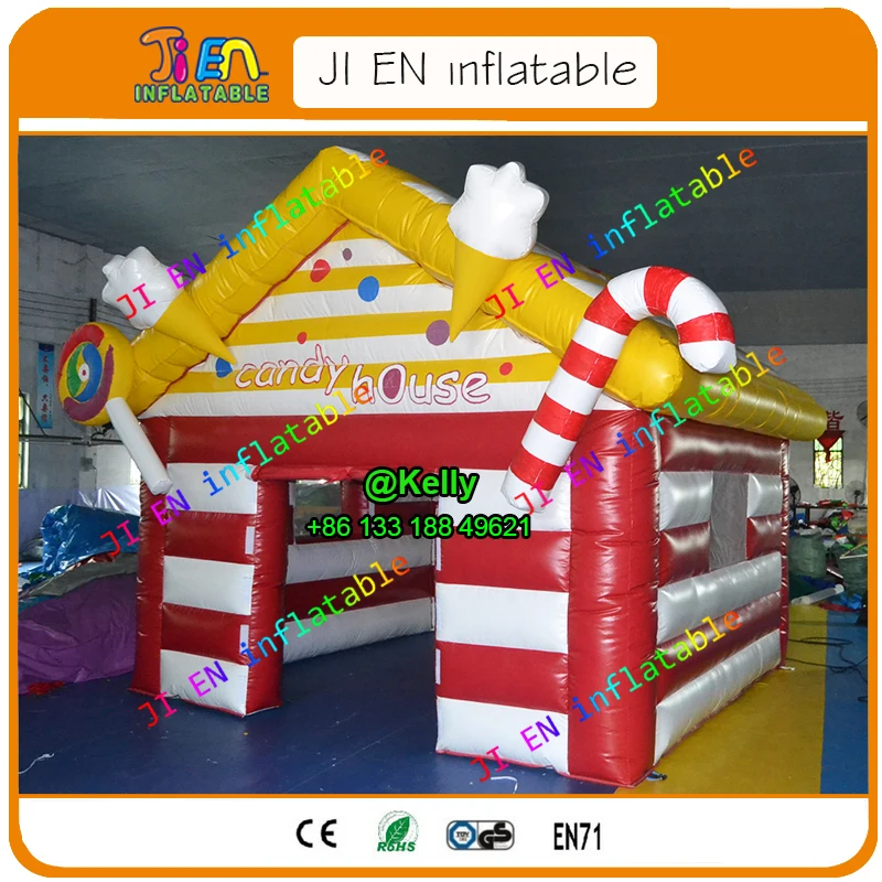 Бесплатная доставка карамельная надувная палатка для дома на продажу Детская