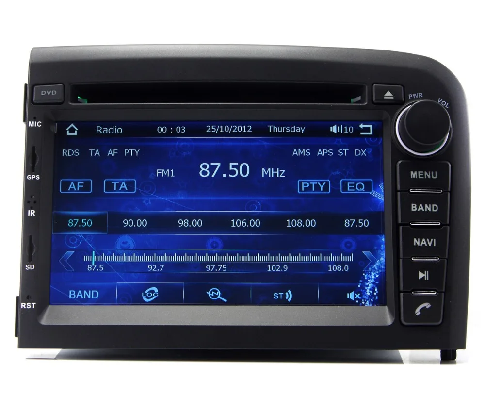 2-din в тире Автомобильный dvd-плеер для Volvo S80 1998-2006 с GPS навигацией Nav Радио Bluetooth USB SD