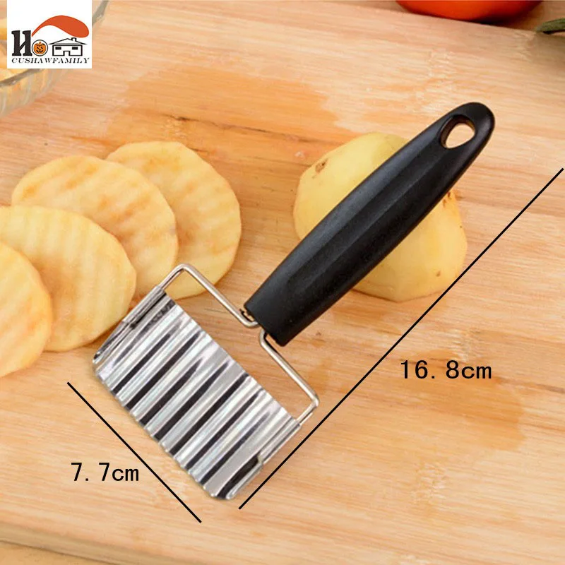 CUSHAWFAMILY многофункциональная ручная резка картофеля фри из гофрированной