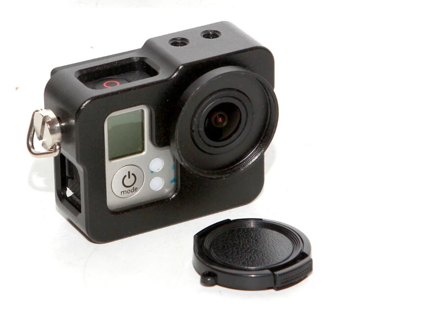 Защитный чехол из алюминиевого сплава для Gopro Hero 4 3 +/3/2 с крышкой объектива|for gopro