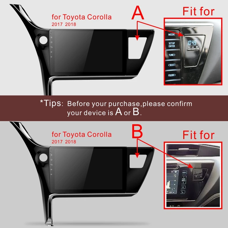 Dinpei Android 9 0 автомобильный Радио мультимедийный плеер для Toyota Corolla 2017 2018 gps