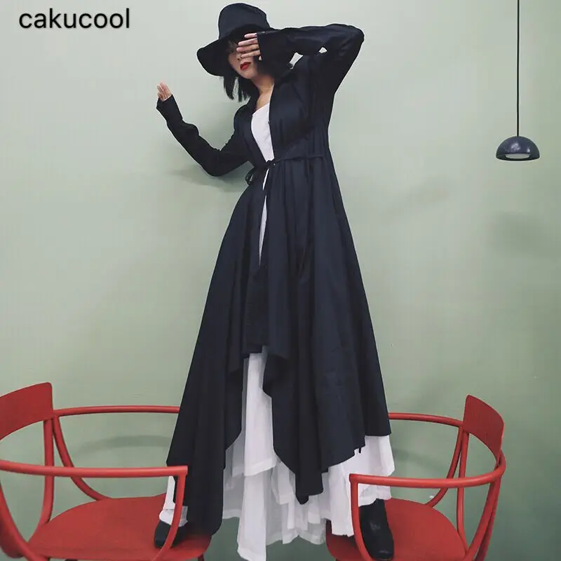 Женский кардиган Cakucool элегантный Свободный большого размера для весны и осени