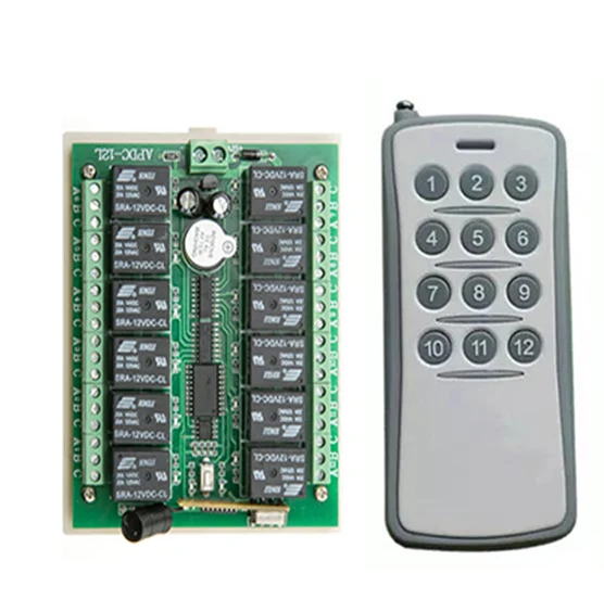 DC12V 12CH 10A RF беспроводной пульт дистанционного управления реле системы