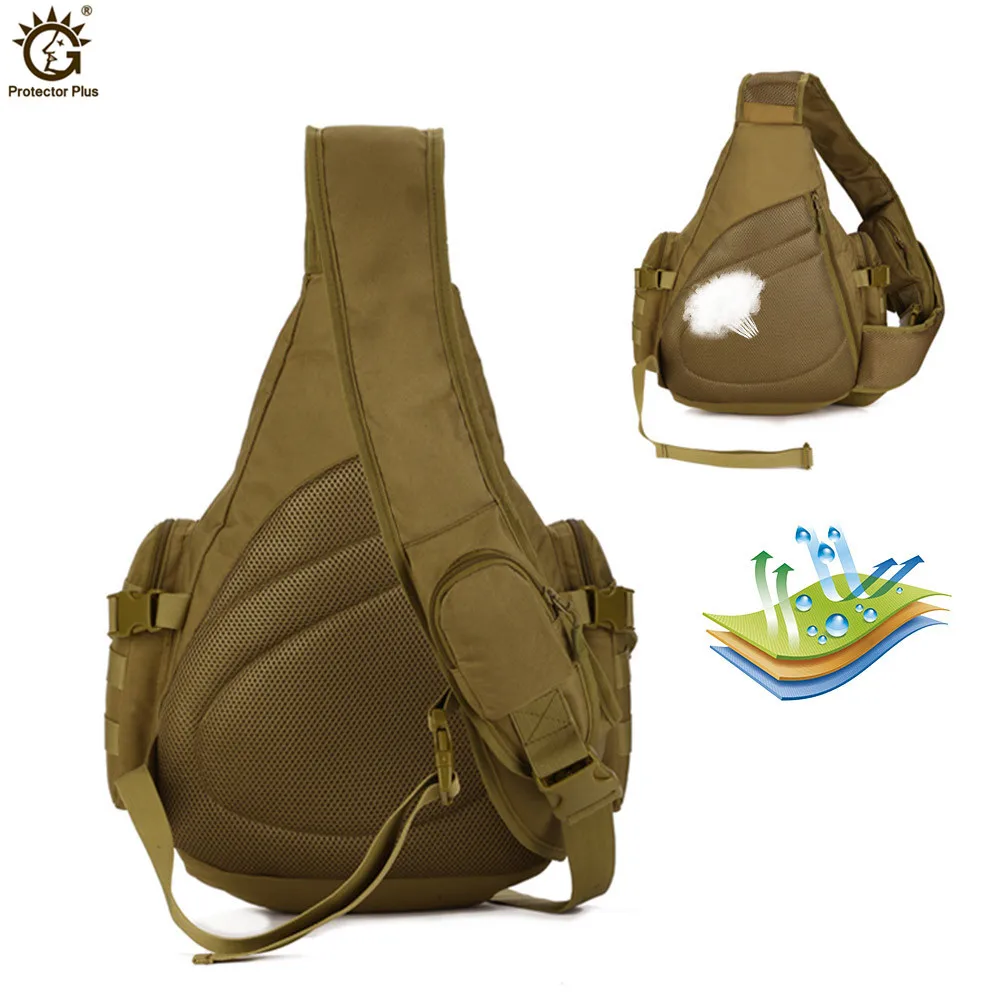 Нагрудная сумка мужская Нейлоновая Сумочка в стиле милитари слинг через плечо